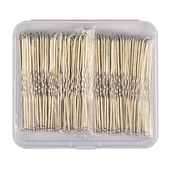 cheap Hair Styling Accessories-U Shaped Hair Pins, 200PCS 2.4inch Bun Hair Pins for Women Kids Girls Hairdressing Salon with Storage Box, for All Hair Types - Brown