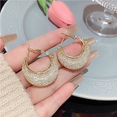 preiswerte Ohrringe-Damen Ohrstecker Tropfen-Ohrringe Kreolen Retro Tropfen Elegant Vintage Stilvoll Einfach Luxus Ohrringe Schmuck Gold Für Party Strasse Täglich Festtage Festival 1 Paar