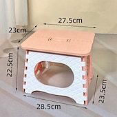 お買い得  パティオの装飾-プラスチック折りたたみ小さなスツールキャンプポータブル靴交換スツールクリエイティブミニ屋外ポータブル折りたたみスツール家庭用