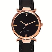 economico Orologi al quarzo-2 pezzi/set, 1 orologio al quarzo per studenti di moda &amp; Set di braccialetti con strass a forma di cuore color pesca, 1 pezzo, regalo per la vita quotidiana