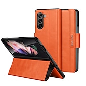 economico Cover Samsung-Custodia per telefono per Samsung Galaxy Z Fold 6 Z Fold 5 Z Fold 4 Z Fold 3 Z Fold 2 copertura posteriore con supporto stand magnetico antiurto retro TPU PU pelle