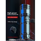 economico torce elettriche-Torcia laser bianca da 40 W per esterni super luminosa m60 lep torcia USB ricaricabile zoom illuminazione da campeggio extra lunga