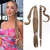economico Code-A cordoncino Code Soffice / Naturale / Facile da indossare Capelli sintetici Pezzo di capelli Estensione capelli Liscio 81 cm Da sera / Festa / Serata / Da tutti i giorni