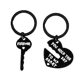 cheap Valentine&#039;s Day for Lover-You Hold The Key to Couple Stainless Steel Keychain Valentine&#039;s Day