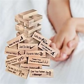 cheap Valentine&#039;s Day for Lover-Block Tower Jenga Game Couple Dating Block Tower Stacking Game teddy day  Day Valentine&#039;s Day for Christmas Gifts