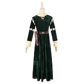 preiswerte Kleid-Retro Vintage Mittelalterlich Renaissance Kleid Bluse / Hemd Outfits Wikinger Irisch Prinzessin Brave Damen Vikinger Fantasie Halloween Karneval Maskerade LARP Erwachsene Bluse Kleid