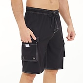 abordables Shorts de Bain pour Hommes-Homme Maillots de bain Shorts de bain Shorts de plage Sports Sortir Week-end Séchage Rapide Course Décontracté Respirant Avec Poches Avec doublure de compression Uni Longueur Genou Gymnastique Tenues