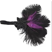olcso Kiegészítők és még sok más-Fejfedők Flapper fejpánt Tollak fejpánt Retró 1920-as évek Ötvözet Kompatibilitás A nagy Gatsby Jelmez Farsang Női Jelmez ékszerek Divatékszer