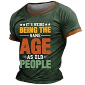 Men's Graphic Letter T Shirt Short Sleeve T shirt 3D Print Crew Neck Shirt Daily Designer Retro Vintage Sports Outdoor Holiday Going out Black Brown Army Green Spring & Summer Clothing Apparel S M L 8