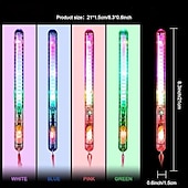 cheap Novelties-3/5/10pcs LED Glow Sticks LED Party Sticks Flash Twinkling Light Multi-color Sticks Glow Sticks With Lanyard Suitable For Birthday Parties Small Gifts For Halloween And Christmas Parties