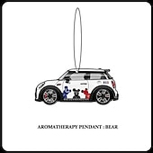 halpa Riipukset ja koristeet-2kpl mini cooper yleisauto aromaterapia riipus tuoksuva tabletti tarrat erikoisilmanraikastin auton sisustustarvikkeet