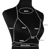 ieftine Accesorii și altele-Colier Choker Corp lanț / burtă lanț Lanțișor de Corp  Elegant și luxos Sclipici Sexy Aliaj Pentru Disc Cosplay Carnaval Pentru femei Costum de bijuterii Bijuterii de moda