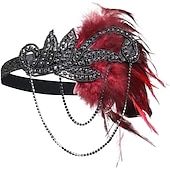 olcso Kiegészítők és még sok más-Fejfedők Flapper fejpánt Tollak fejpánt Retró 1920-as évek Ötvözet Kompatibilitás A nagy Gatsby Jelmez Farsang Női Jelmez ékszerek Divatékszer