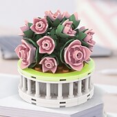 ieftine Jucării de Construit-cadouri de ziua femeii floare suculentă de bloc ds1013-ds1017 serie de plante în ghiveci jucării creative diy puzzle ornamente florale decorative cadouri de ziua mamei pentru mama