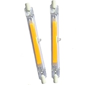 رخيصةأون لمبات الكرة LED-118 مم 12 وات r7s مصابيح LED 80 وات هالوجين أبيض مكافئ مزدوج الأطراف r7s led j78 ضوء الفيضانات 360 زاوية شعاع 220 فولت عكس الضوء 3000 كيلو أبيض دافئ/6000 واط أبيض لإضاءة المناظر الطبيعية (قطعتان)