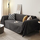 economico Coperte per divano-Copridivano In Ciniglia Tinta Unita Moderno E Minimalista Antigraffio Di Gatto Pacchetto Completo Copridivano Universale Per Tutte Le Stagioni