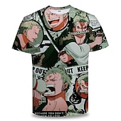 cheap Cartoon &amp; Movie Character Graphic-One Piece Cosplay T-shirt Cartoon Manga Print Graphic For Couple&#039;s Men&#039;s Women&#039;s Adults&#039; Carnival Masquerade 3D Print Party Festival