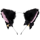 preiswerte Haarstyling-Zubehör-Katzenohren (gedämpftes Brot in Form von Katzenohren), Glöckchen-Haarband, Haar-Accessoires, japanisches Katzen-Kopfband, Halloween-Party, sexy Haarband