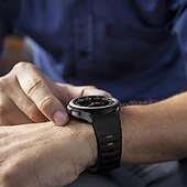 olcso Samsung óraszíjak-Óraszíj mert Samsung Galaxy Watch 7/6/5/4 40/44mm, Galaxy Watch 5 Pro 45mm, Galaxy Watch 4/6 Classic 42/46/43/47mm, Watch 3, Active 2, Gear S2 Szilikon Csere Szíj Vízálló Állítható Légáteresztő