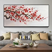 cheap Landscape Paintings-Mintura Handmade Tree Flower Oil Paintings On Canvas Wall Art Decoration Modern Abstract Picture For Home Decor Rolled Frameless Unstretched Painting