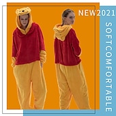 cheap Couples&#039; &amp; Group Costumes-Kid&#039;s Adults&#039; Cartoon Group Costume Nightwear Onesie Pajamas Carnival Costume Animal Onesie Pajamas Kigurumi Pajamas Funny Costume For Men and Women Boys and Girls Carnival Cartoon
