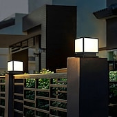 abordables Lampadaire sur poteau-colonne lumineuse extérieure ip65 e26 colonne lumineuse en verre étanche extérieure carrée led colonne lumineuse villa cour clôture paysage colonne lumineuse colonne en aluminium lumineuse