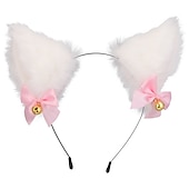preiswerte Haarstyling-Zubehör-Katzenohren (gedämpftes Brot in Form von Katzenohren), Glöckchen-Haarband, Haar-Accessoires, japanisches Katzen-Kopfband, Halloween-Party, sexy Haarband