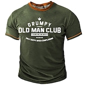 Χαμηλού Κόστους Αστεία μπλουζάκια για άνδρες-Ανδρικό Γραφικό T-Shirt του Κυρίου Γκρινιάρη - Μόνο Χαρούμενος Όταν Παραπονιέται Τ-Shirt με Κοντό Μανίκι