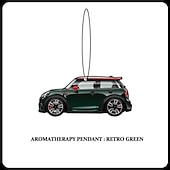 halpa Riipukset ja koristeet-2kpl mini cooper yleisauto aromaterapia riipus tuoksuva tabletti tarrat erikoisilmanraikastin auton sisustustarvikkeet
