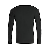 abordables Pull col rond-Homme Pull Pull en maille torsadée A côtes Tricoter Tricoté Plein Col V Garder au chaud Décontractées Usage quotidien Vacances Vêtement Tenue Automne hiver caramel Noir M L XL