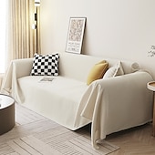 economico Coperte per divano-Copridivano In Ciniglia Tinta Unita Moderno E Minimalista Antigraffio Di Gatto Pacchetto Completo Copridivano Universale Per Tutte Le Stagioni