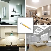 abordables Ampoules globe led-Ampoules LED R7s 78 mm 5/10 W 50 W/70 W équivalent halogène double extrémité J Base 360 angle de faisceau 220 V dimmable 3000 K blanc chaud/6000 W blanc pour éclairage paysager (2 pièces)