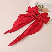 cheap Hair Styling Accessories-Bow Hair Clips for Women, Soft Long Tail Large Bow Hair Slides, Metal Spring Clip Vintage Silk Headbands, Elegant Hair Accessories, Gifts for Women Girl