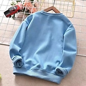 billiga Huvtröjor och tröjor för pojkar-Barn Pojkar Tröja Björn Bokstav Långärmad Crewneck Vår Höst Mode Häftig Dagligen Bomull Utomhus Ledigt