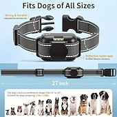 baratos Colares de Treinamento-Coleira de treinamento para cães sem choque Coleira vibratória para cães com alcance de 2.000 pés ipx7 Coleira vibratória à prova d'água para cães sem choque / coleira com controle remoto para 11-110