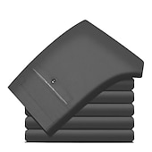 economico Sottile-Per uomo pantaloni della tuta Pantaloni Tasche Gamba dritta Liscio Matrimonio Ufficio Attività commerciale Misto cotone Moderno Da cerimonia Nero Bianco Media elasticità