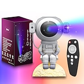 abordables Lumières intelligentes-Nouveau mini astronaute ciel lumière colorée projection lumière plein ciel étoile atmosphère veilleuse usb alimentation