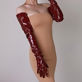 preiswerte Zubehör-Opernhandschuhe Lange Handschuhe Abendhandschuhe Lange Handschuhe Sexy Punk &amp; Gothic PU (Polyurethan) Für Scheibe Cosplay Karneval Damen Modeschmuck Modeschmuck