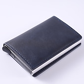 cheap Storage &amp; Organization-8-cards Men&#039;s Wallet Card Holder, Minimalist, RFID Anti-theft Scan Pop-up Aluminum Alloy Card Box