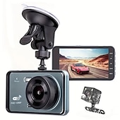 cheap Car DVR-4 Inch Dash Cam 1080P Car DVR Camera Touch Screen Dual-Lens Video Recorder Cycle Recording Video WIFI Driving Recorder