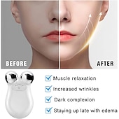 voordelige Gezichtsmassage-apparaat-apparaat voor gezicht en hals, microstroom gezichtsapparaat anti-aging en rimpelverminderaar huidverjonging, microsculpt apparaat gezicht voor huidverzorging en massage