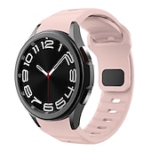 olcso Samsung óraszíjak-Óraszíj mert Samsung Galaxy Watch 7/6/5/4 40/44mm, Galaxy Watch 5 Pro 45mm, Galaxy Watch 4/6 Classic 42/46/43/47mm, Watch 3, Active 2, Gear S2 Szilikon Csere Szíj Vízálló Állítható Légáteresztő