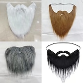 cheap Party Supplies-carnival Beard Santa Beard White long hair black beard party beard dress up
