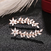 economico Orecchini-Per donna Orecchini a bottone Orecchini a goccia Orecchini a cerchio geometrico Forma di fiore Elegante Vintage stile sveglio Moda Semplice Orecchini Gioielli Argento / Oro rosa / Oro Per Matrimonio
