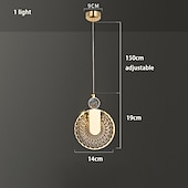 halpa Saarivalot-led-riippuvalaisin 1/2 kevyt lasi kristalli luova lampunvarjostin teollinen metalli kattovalaisimet luova baarityylinen tunnelma kattokruunu olohuoneeseen, keittiösaarekkeeseen, makuuhuoneeseen