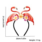 billige photobooth rekvisitter-instagram sommertema flamingo pannebånd pryder coconut tree beach hawaiian pannebånd