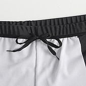 voordelige Heren Zwemshorts-Voor heren Zwemkleding Zwemshorts Boxer Zwemshorts Sport Uitgaan Weekend Ademend Sneldrogend Hardlopen Vrijetijdsschoenen Lapwerk Kleurenblok Knielengte Gymnastiek Sportkleding Geel Rood