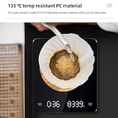 cheap Kitchen Appliances-Built-in battery charging Electronic Scale Built-in Auto Timer Pour Over Espresso Smart Coffee Scale Kitchen Scales 3kg 0.1g