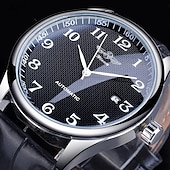 economico Orologi meccanici-Orologio Meccanico Automatico da Uomo - Orologio Moda Casual d&#039;Affari con Calendario Luminosa