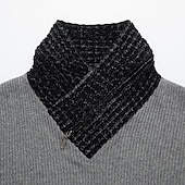 cheap Men&#039;s Pullover Sweater-Men&#039;s Pullover Sweater Jumper Turtleneck Sweater Knit Sweater Ribbed Cable Knit Regular Basic Color Block Turtleneck Keep Warm Modern Contemporary Daily Wear Going out Clothing Apparel Fall Winter